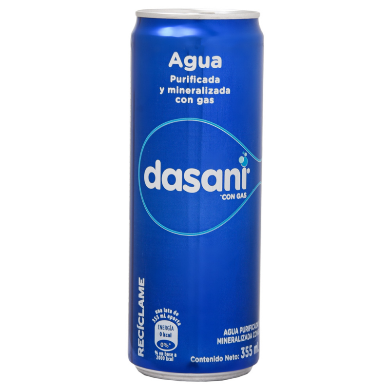 AGUA DASANI CON GAS