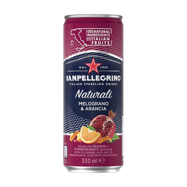 AGUA SANPELLEGRINO MELOGRANO Y ARANCIA LATA