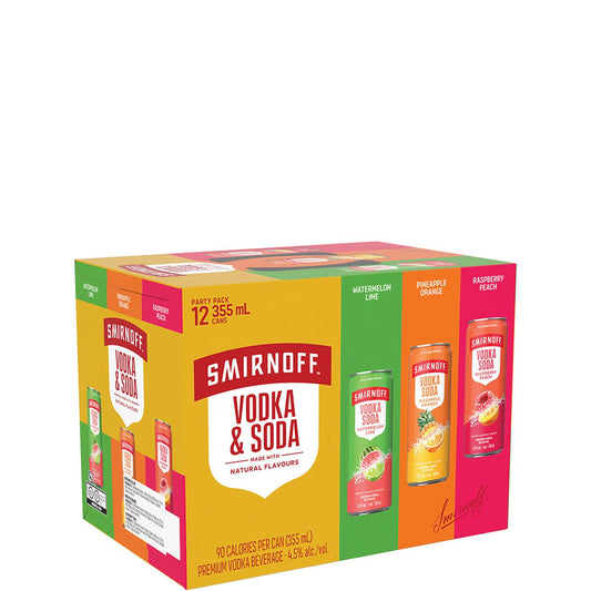 VODKA  SMIRNOFF PARTY PACK