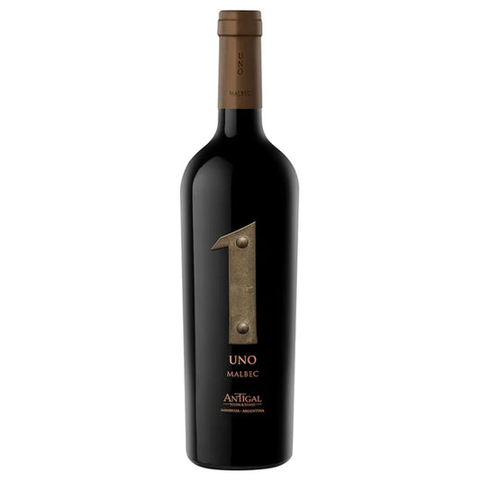 VINO UNO MALBEC CILINDRO DE METAL