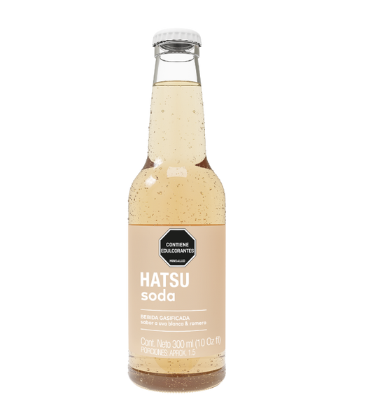 HATSU SODA UVA BLANCA Y ROMERO.