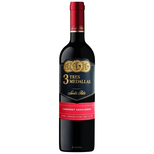 VINO SANTA RITA 3 MEDALLAS CAB. SAUV.